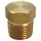 Homeplus+ ATC 3/8 in. MPT Brass Hex Head Plug 6JC120810701018 - alternate 1